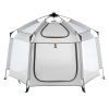 VEVOR Baby Playpen with Canopy, Indoor/Outdoor Portable Playpen for Babies and Toddler, Lightweight & Foldable