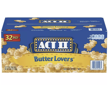 ACT II Butter Lovers Microwave Popcorn, 2.75 oz., 32 pk.