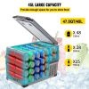 VEVOR 12 Volt Refrigerator 45L(48qt) Fast Cooling Portable Freezer with App Control(-4Â°F~68Â°F) Car Fridge with 12/24v DC & 110-240v AC for Travel