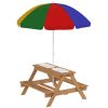 Wooden Outdoor Kids Picnic Table ( Amazon Shipping)(Prohibited by WalMart)