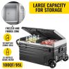 VEVOR Portable Car Freezer, 100 Quart Portable Refrigerator Freezer, 95L Dual Storage Zone Camping Freezer, -4Â°F~68Â°F 12 Volt Fridge Freezer