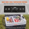 VEVOR Car Refrigerator, 12 Volt Car Refrigerator Fridge, 56 QT/53 L Dual Zone Portable Freezer, -4Â°F-50Â°F Adjustable Range