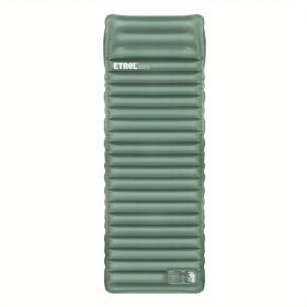 Camping Sleeping Pad; Inflatable Sleeping Mat With Pillows; Waterproof Lightweight Mattress; Folding Bed Cushion For Backpack Travel Hiking Camping Wi (Color: Light Green)
