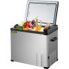 VEVOR 12 Volt Refrigerator, Portable Refrigerator (-4Â°F~68Â°F) With APP Control Car Compressor Fridge Cooler 12V/24V DC and 110-220V AC For Camping