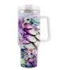 1pc 40oz Water Bottles,5D Little Turtle Series Tumbler,Large Capacity Stainless Steel Tumbler Insulation Cup With Lid And Straw For Women,Camping
