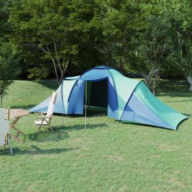 Camping Tent 6 Persons (Color: blue and green)