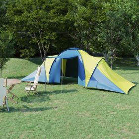 Camping Tent 6 Persons (Color: blue and yellow)