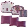 9Pcs Clothes Storage Bags Water-Resistant Travel Luggage Organizer Clothing Packing Cubes for Blouse Hosiery Stocking Underwear