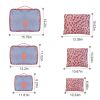 9Pcs Clothes Storage Bags Water-Resistant Travel Luggage Organizer Clothing Packing Cubes for Blouse Hosiery Stocking Underwear