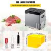 VEVOR 12 Volt Refrigerator, Portable Refrigerator (-4Â°F~68Â°F) With APP Control Car Compressor Fridge Cooler 12V/24V DC and 110-220V AC For Camping