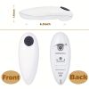 One-click automatic electric can opener + Manual Cork opener set, electric can opener for arthritis and the elderly - easy to use, smooth edges