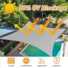 Artpuch 7'X20'Customize Sand Sun Shade Sail Commercial Standard UV Block 185 GSM, Water and Air Permeable, Heavy Duty